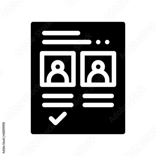 ballot glyph icon
