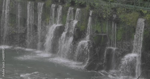 river and waterfall. on Via Francigena tourist route.in bagnone photo