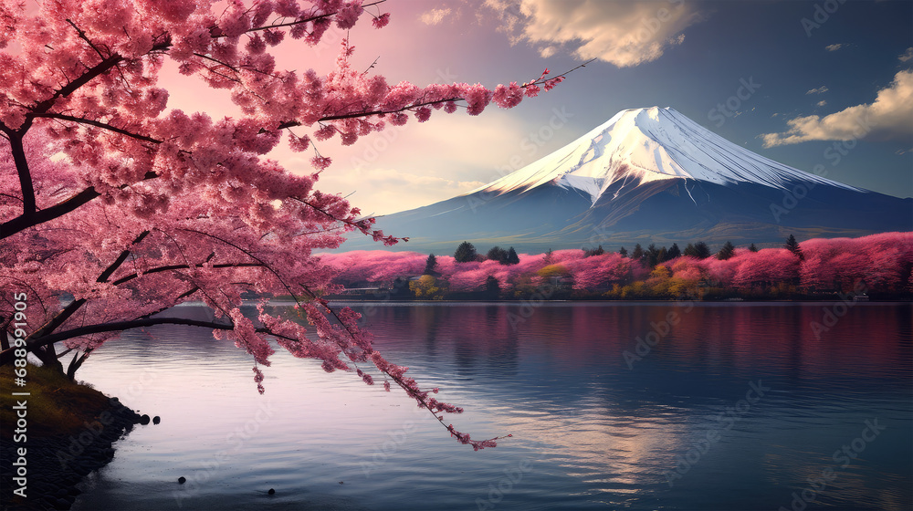 fuji moutain on background