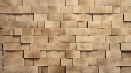 Beige stones cubes wall texture background