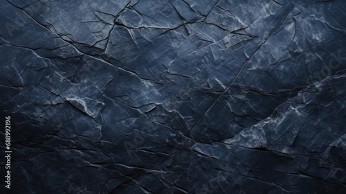 Dark blue stone or black slate stone texture background. AI generated image