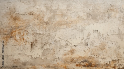 Old rustic grunge wall textured covered with beige stucco style background © artpray
