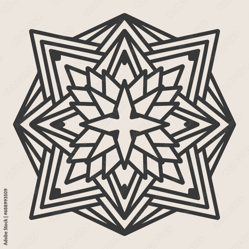 Abstract Mandala. Circular pattern in form of mandala for Henna, Mehndi, tattoo, decoration. Oriental pattern, vector illustration. Abstract Mandala. Circular pattern in form of mandala for Henna, Mehndi, tattoo, decoration. Oriental pattern, vector illustration.