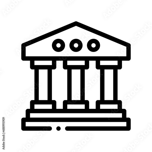 courthouse line icon