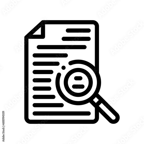 audit line icon