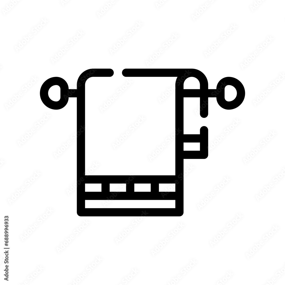 towel line icon towel line icon