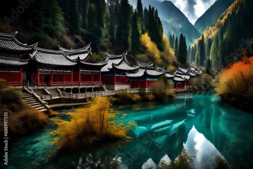 japanese garden in autumn