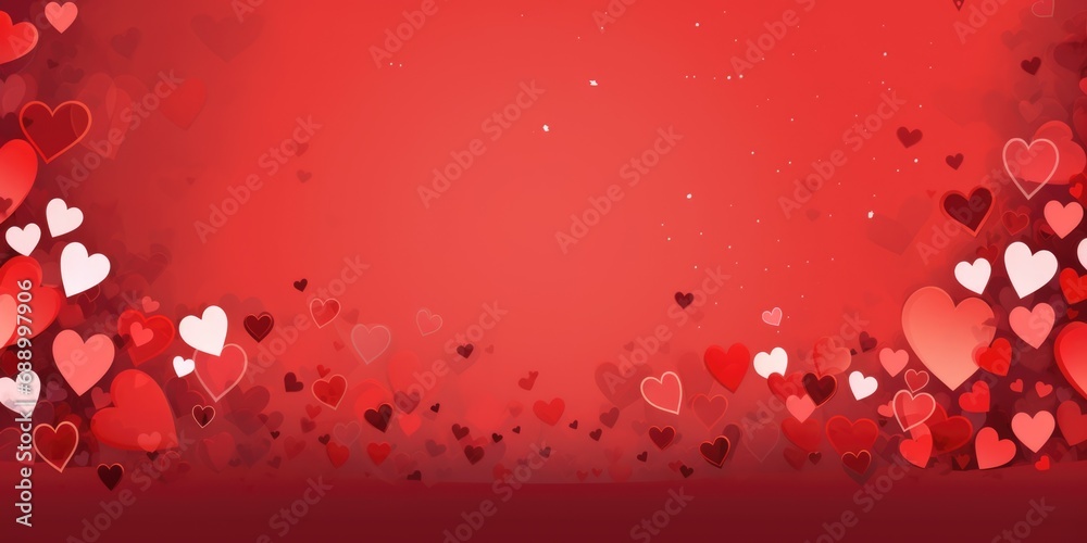 hearts and red background with copy space for lovely text and relationship valentines day wallpaper