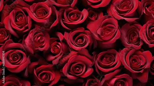 textured background wallpaper of many red roses for love  valentines day  mothers day or marriage wedding