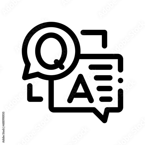 questions line icon