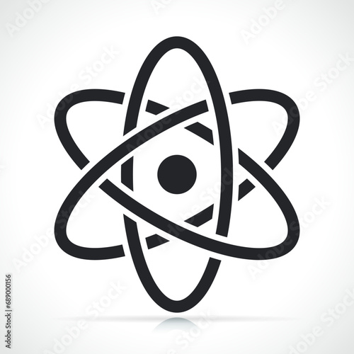 atom icon on white background