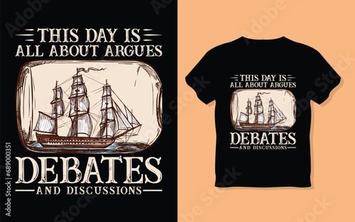 Vector happy columbus day greeting card 2022 with caravel silhouette vector background