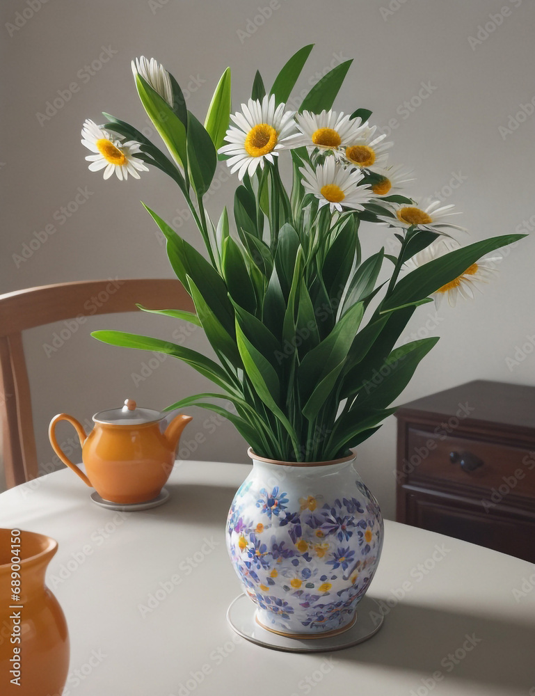 daisies in a vase