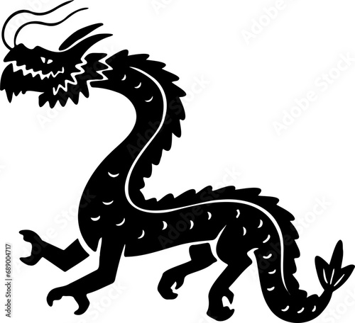Fototapeta Naklejka Na Ścianę i Meble -  hand drawn dragon illustration.