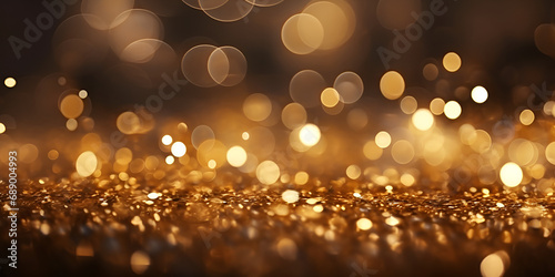 Glitter vintage lights background abstract luxury background with shine particles light shine particles bokeh on colorful background .Abstract Luxury Background Adorned with Glitter Vintage Lights . 