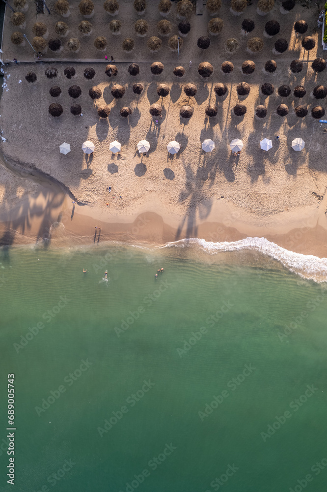 aerial view of a beach in mexico