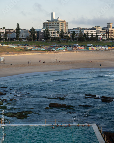 beach at sunrise in Bondi Beach