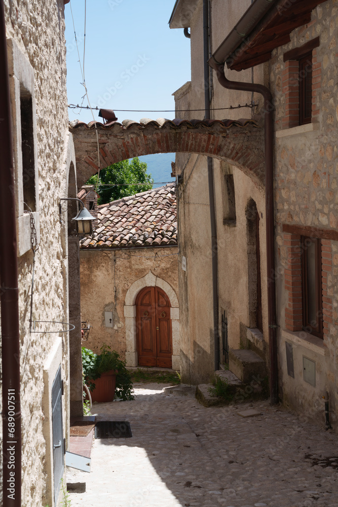 Fototapeta premium Fiamignano, old village in Rieti province