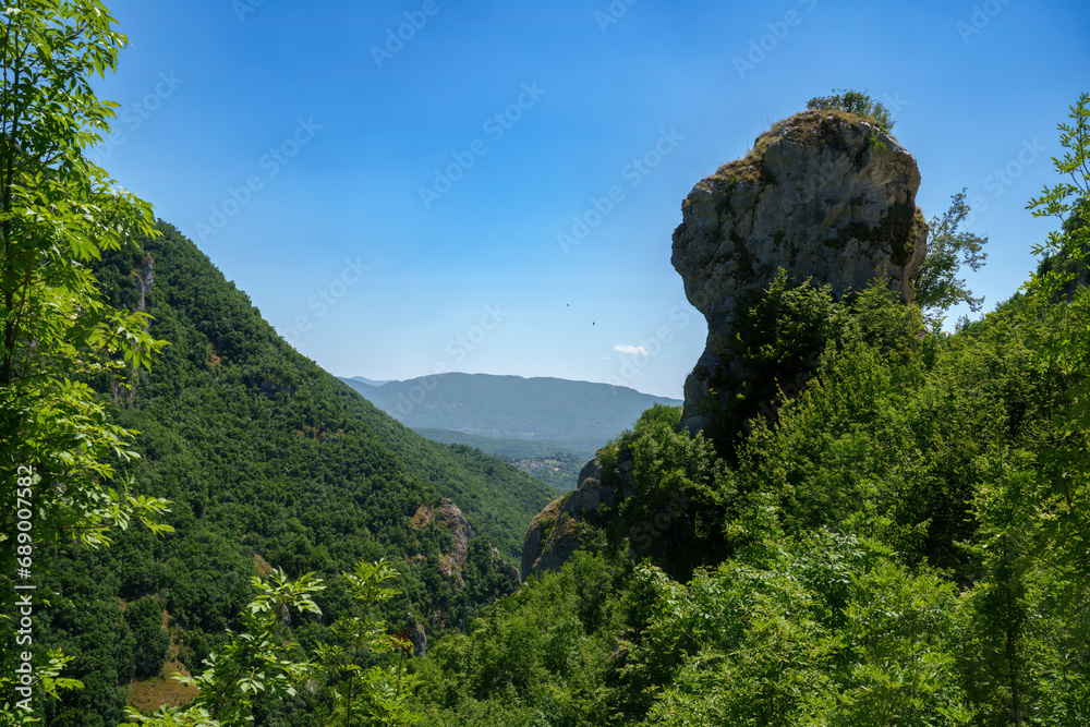 Summer landscape along the road Provinciale Amiternina, Lazio, Italy Summer landscape along the road Provinciale Amiternina, Lazio, Italy