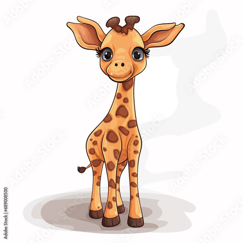 Giraffe head in ethnic style. Vector illustration for your design