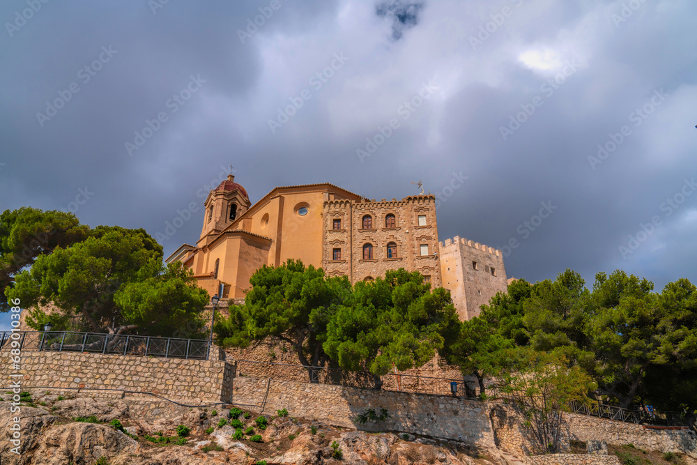 Cullera Spain view of the historic castle Cullera Spain view of the historic castle