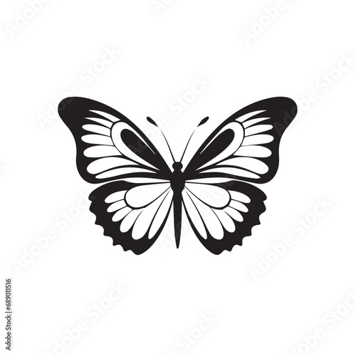 Butterfly in cartoon, doodle style. Isolated 2d vector illustration in logo, icon, sketch style, Eps 10. AI Generative