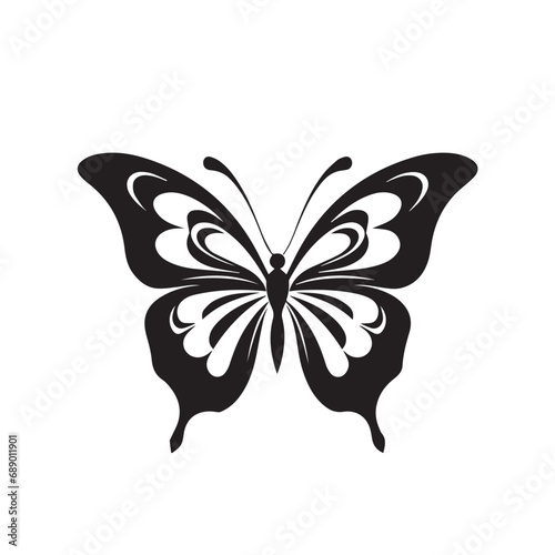 Butterfly in cartoon, doodle style. Isolated 2d vector illustration in logo, icon, sketch style, Eps 10. AI Generative © Anton
