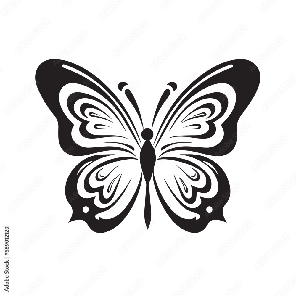 Butterfly in cartoon, doodle style. Isolated 2d vector illustration in logo, icon, sketch style, Eps 10. AI Generative Butterfly in cartoon, doodle style. Isolated 2d vector illustration in logo, icon, sketch style, Eps 10. AI Generative