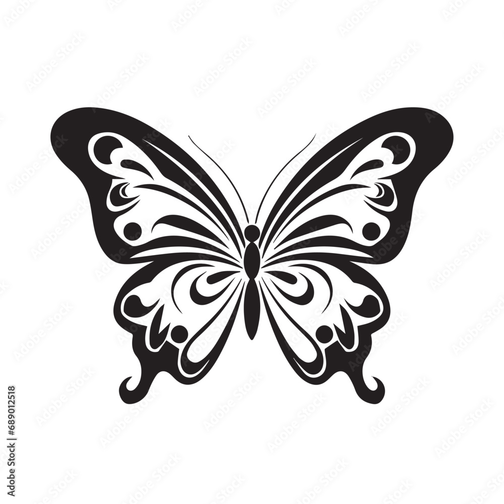 Butterfly in cartoon, doodle style. Isolated 2d vector illustration in logo, icon, sketch style, Eps 10. AI Generative Butterfly in cartoon, doodle style. Isolated 2d vector illustration in logo, icon, sketch style, Eps 10. AI Generative