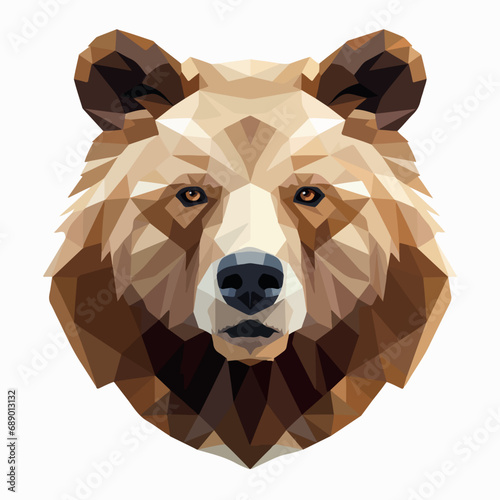 Fototapeta Naklejka Na Ścianę i Meble -  Bear in cartoon, doodle style. Isolated 2d vector illustration in logo, icon, sketch style, Eps 10. AI Generative