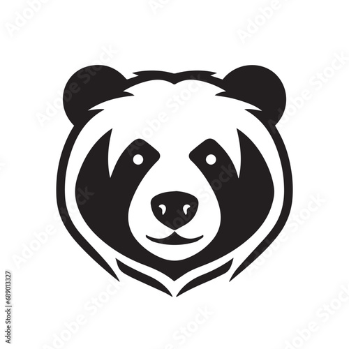 Bear in cartoon  doodle style. Isolated 2d vector illustration in logo  icon  sketch style  Eps 10  black and white. AI Generative