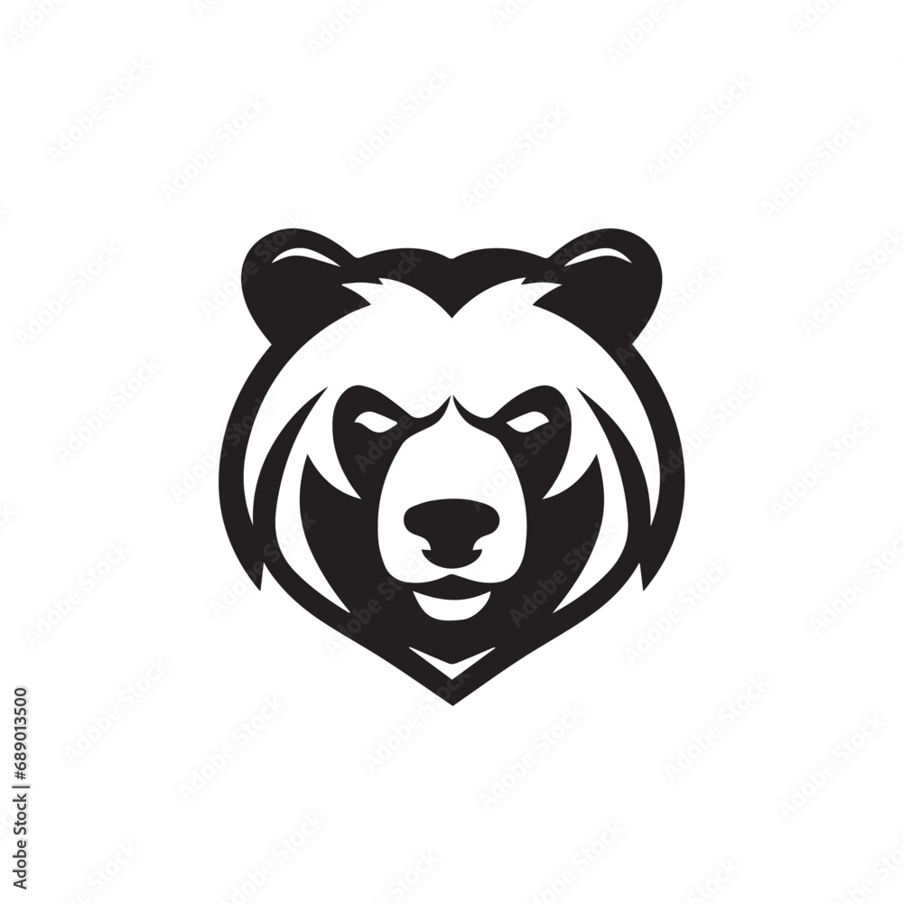 Bear in cartoon, doodle style. Isolated 2d vector illustration in logo, icon, sketch style, Eps 10, black and white. AI Generative Bear in cartoon, doodle style. Isolated 2d vector illustration in logo, icon, sketch style, Eps 10, black and white. AI Generative