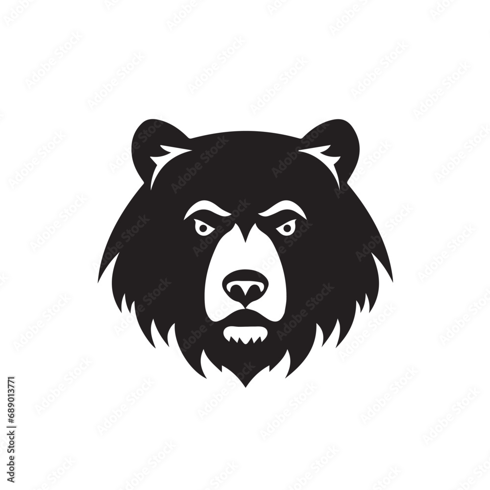 Bear in cartoon, doodle style. Isolated 2d vector illustration in logo, icon, sketch style, Eps 10, black and white. AI Generative Bear in cartoon, doodle style. Isolated 2d vector illustration in logo, icon, sketch style, Eps 10, black and white. AI Generative