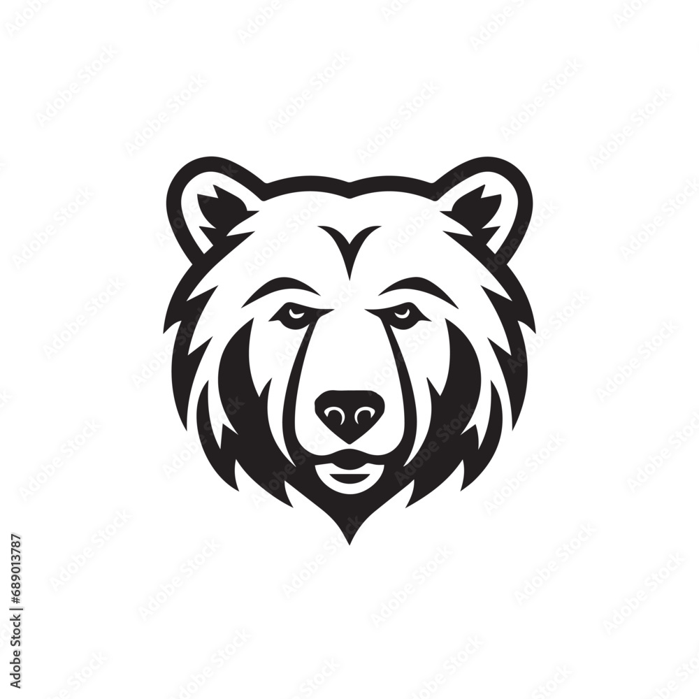Bear in cartoon, doodle style. Isolated 2d vector illustration in logo, icon, sketch style, Eps 10, black and white. AI Generative Bear in cartoon, doodle style. Isolated 2d vector illustration in logo, icon, sketch style, Eps 10, black and white. AI Generative