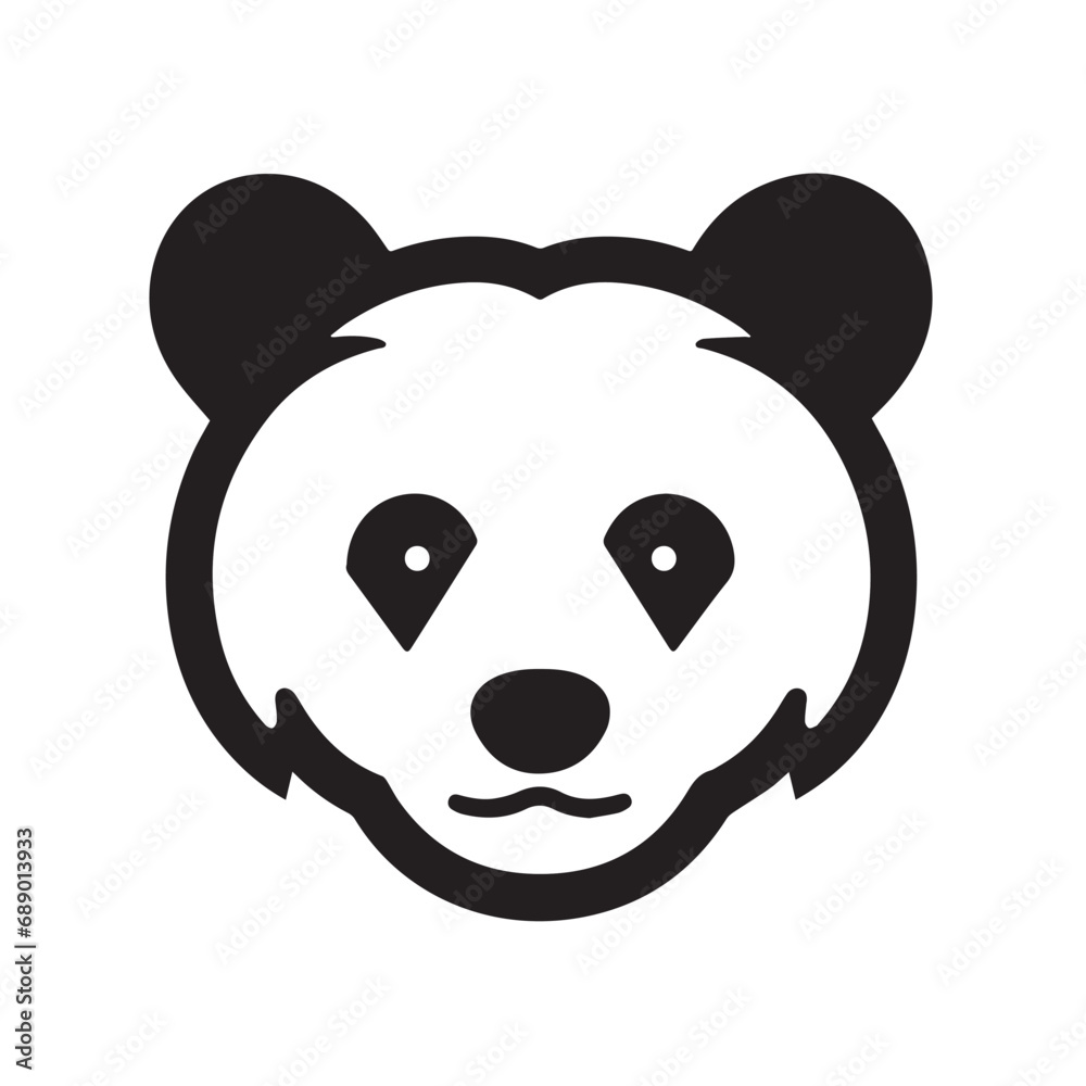 Bear in cartoon, doodle style. Isolated 2d vector illustration in logo, icon, sketch style, Eps 10, black and white. AI Generative