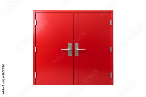 A fire door on a white transparent background