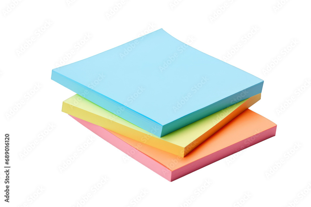 Stack of Colorful Sticky Notes Isolated on White background Stack of Colorful Sticky Notes Isolated on White background