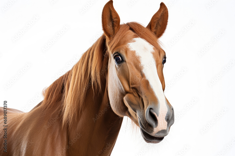 Horse looking straight at the camera