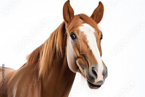 Horse looking straight at the camera