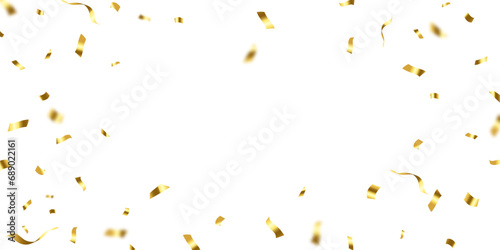golden confetti background for festival decoration vector illustration