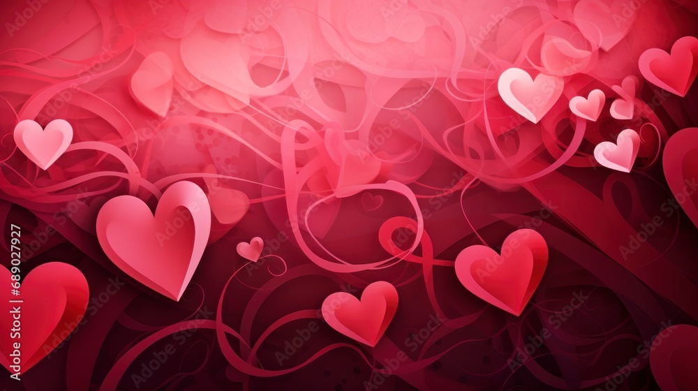 Valentine's day background, love background, pink heart