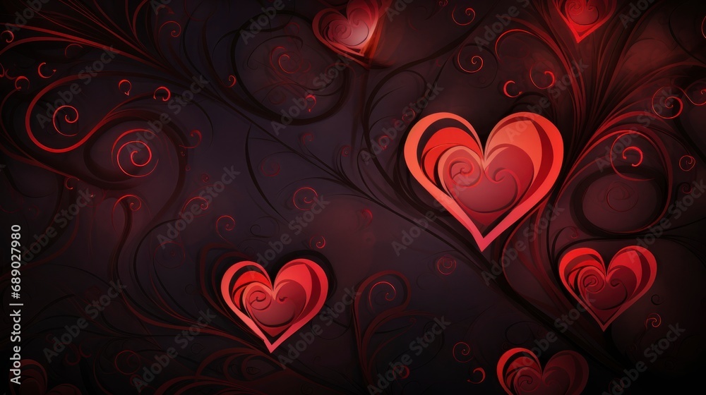 Valentine's day background, love dark and red background Valentine's day background, love dark and red background