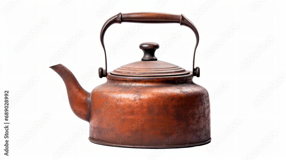 Old metal kettle