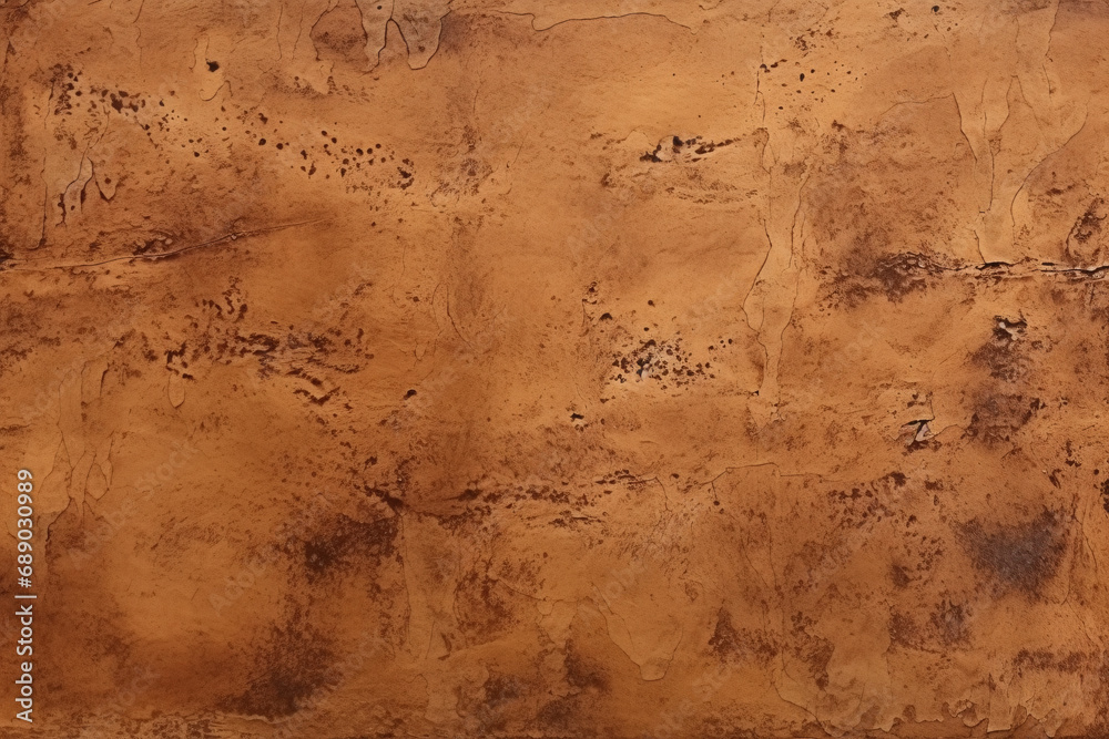 Fototapeta premium Brown aged wall abstract pattern background, texture wallpaper. old paint on a wall, template design