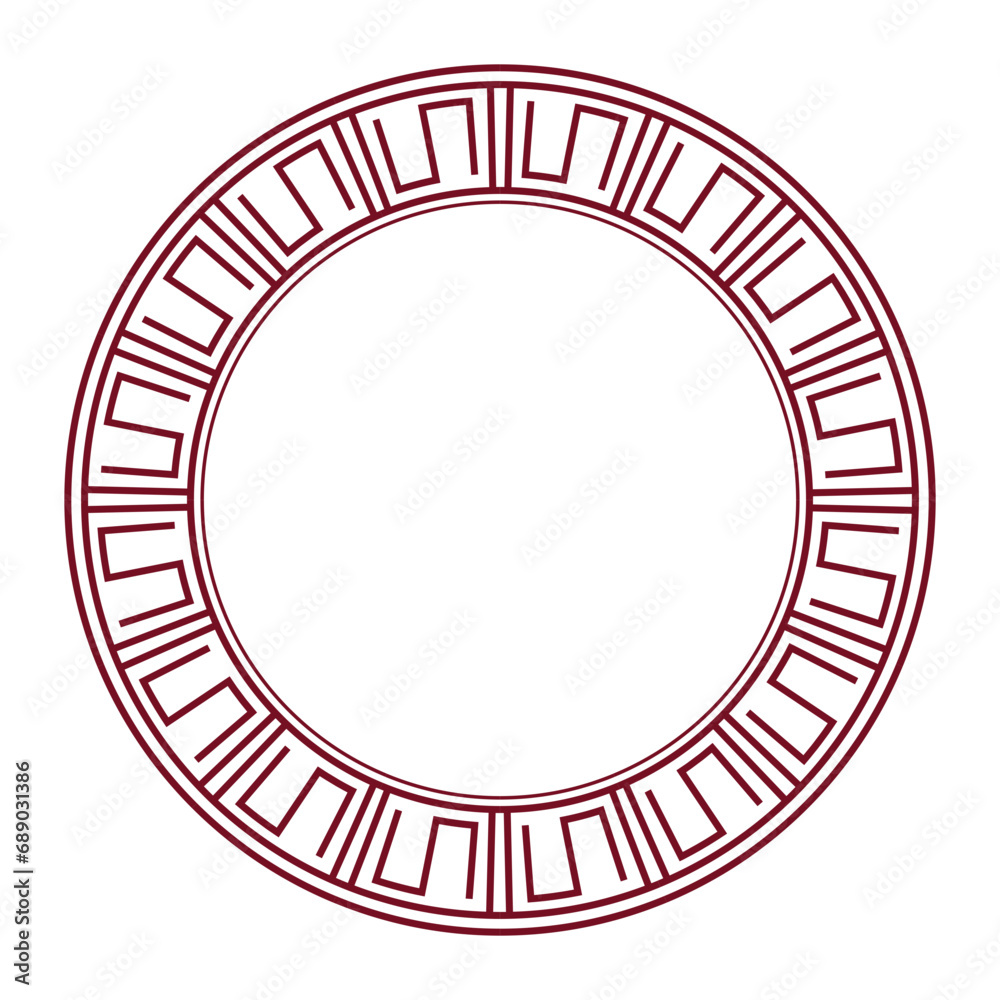 Collection of decorative round frames for design with floral Chinese ornament and meander. Circle frame. Template for cards, invitations, books, for textiles, engraving, wooden furniture, forging, etc Collection of decorative round frames for design with floral Chinese ornament and meander. Circle frame. Template for cards, invitations, books, for textiles, engraving, wooden furniture, forging, etc