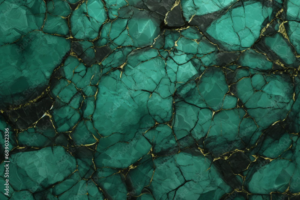 Naklejka premium Green marble polished texture background