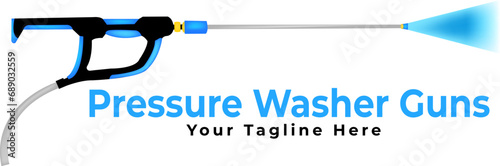 Pressure Washer Gun Logo Template