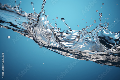 Water splash, movement, clean drinking water