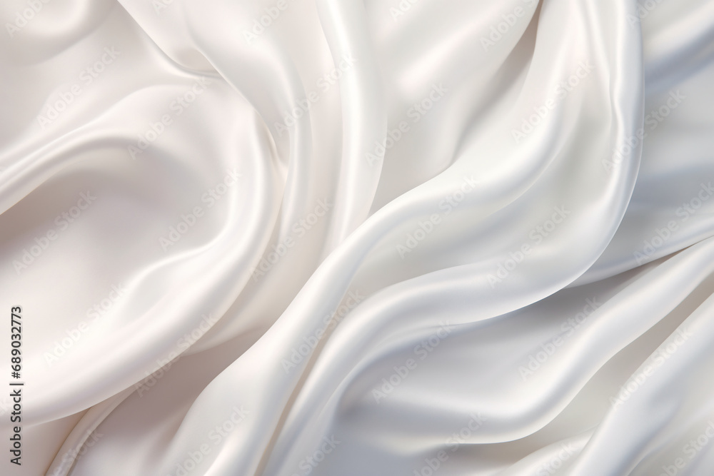 White shiny silk cloth texture, silky smooth soft fabric, wavy liquid satin White shiny silk cloth texture, silky smooth soft fabric, wavy liquid satin