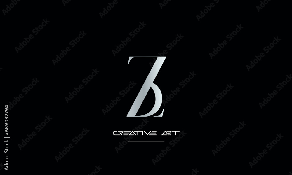 BZ, ZB, B, Z abstract letters logo monogram BZ, ZB, B, Z abstract letters logo monogram